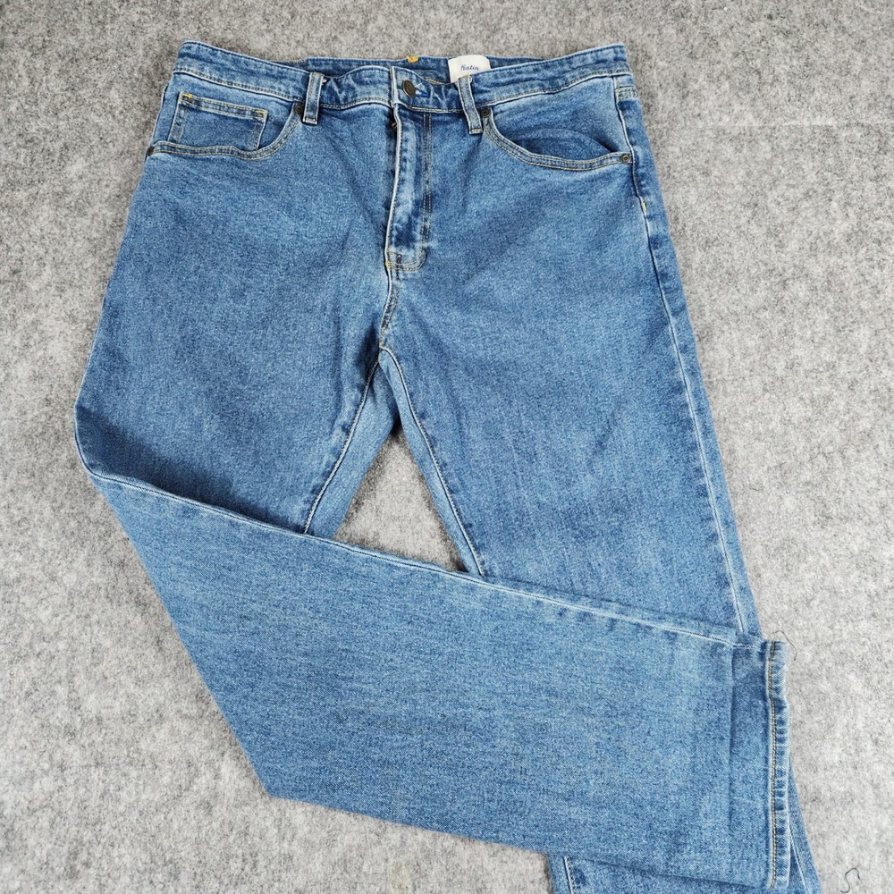 Katin Jacobs 71 Jeans Men 36x30 Blue Slim Straight Leg Denim Surf Casual Classic